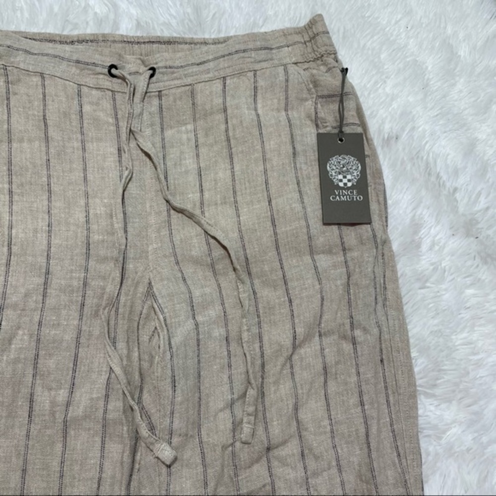VINCE CAMUTO Light Stone Stripe Linen Pant XS - Picture 5 of 16